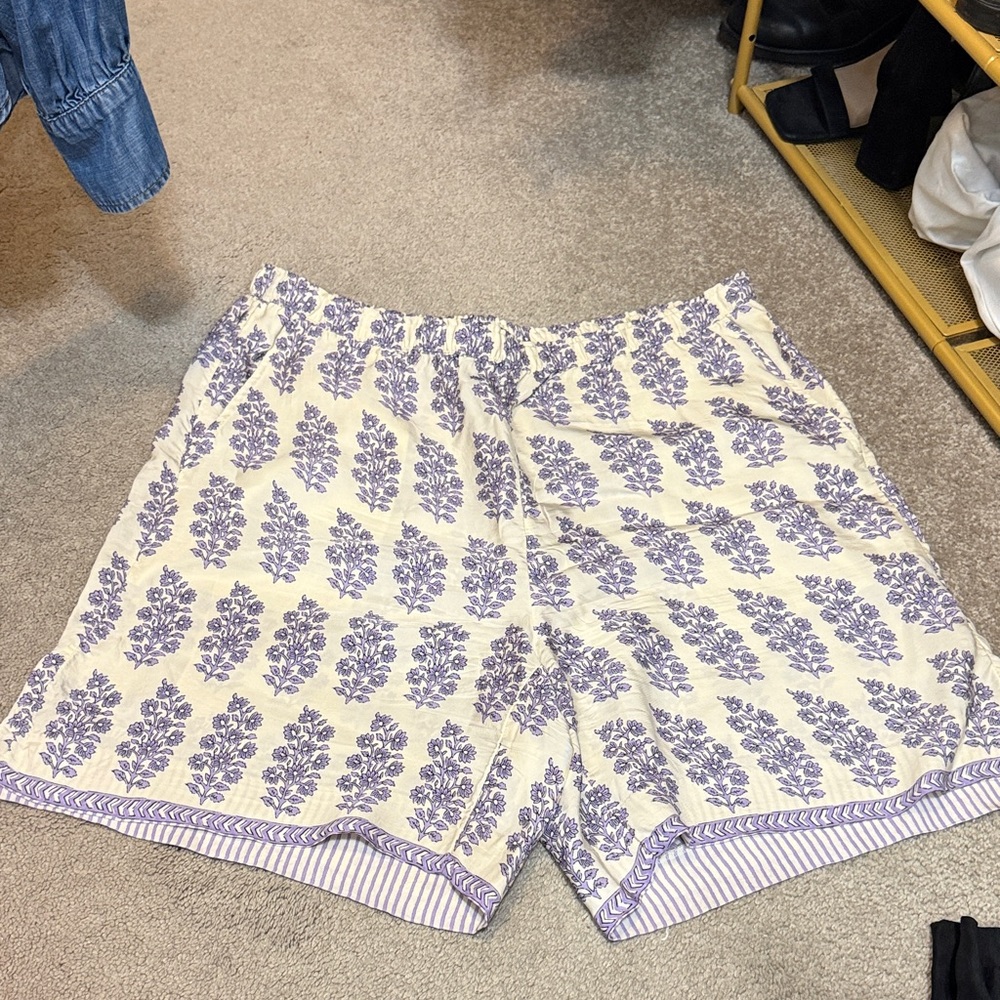 J. Crew Purple Floral Women's Shorts